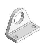 MF-13 - Foot bracket in zinc-plated steel for Ø8÷25mm (MS 3)