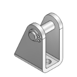 MF-21 - Rear female hinge in zinc-plated steel Ø8±25 mm with pin and 2 circlips