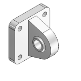 KF-11S - Articulated rear hinge in die-cast aluminum ISO 21287