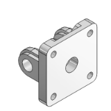 RPF-10A - Rear famale hinge in die-cast aluminium with pin in zinc-plated steel