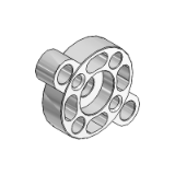 RPF-29 - Flange for piston rod with non-rotating device in die-cast aluminium